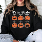 Halloween Nurse Sweatshirt, Pain Scale Fall Pumpkin Nurse T-Shirt, RN Shirt, Pediatric Nurse Gifts, Registered Nurse Hoodie, Nursing Tee