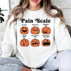 Halloween Nurse Sweatshirt, Pain Scale Fall Pumpkin Nurse T-Shirt, RN Shirt, Pediatric Nurse Gifts, Registered Nurse Hoodie, Nursing Tee